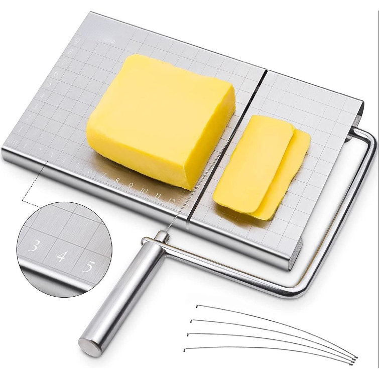 Bampredepos CheeseSlicers With Wire, Cheese Slicer Stainless Steel
